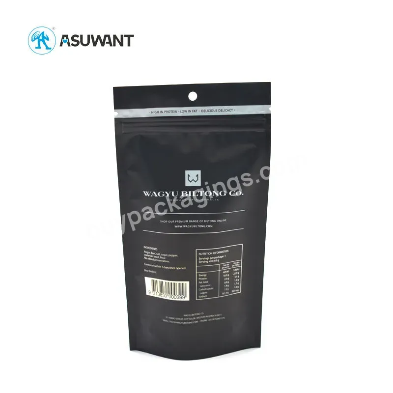 Lolow Moq Custom Printed Plastic 1kg 5kg Heat Sealable Black Doypack Pouch For Carp Fishing Boilie Packaging Bags