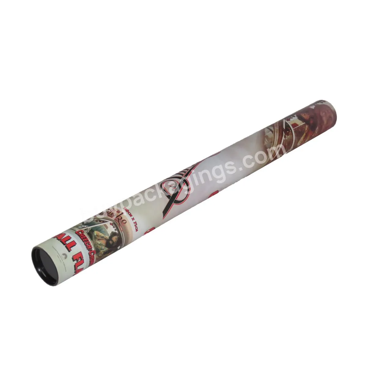 Long cardboard carpet shipping tubes hot sale mailing poster packaging postal tube silver tube for wine