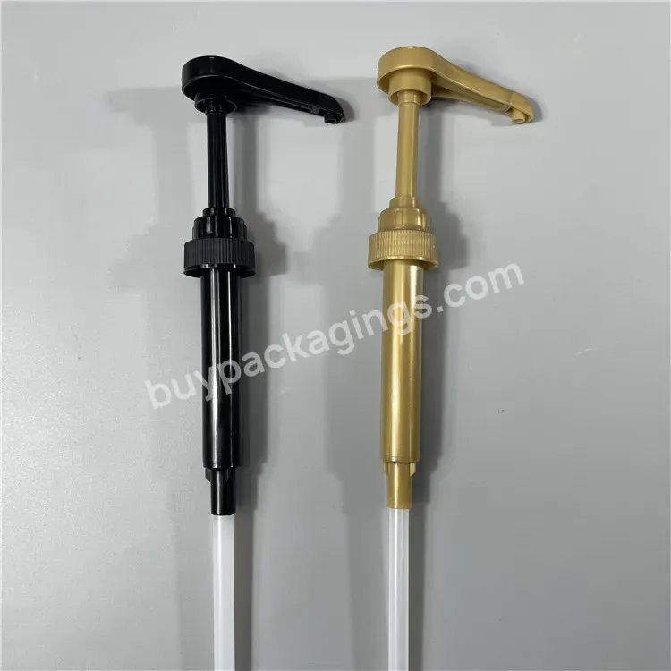 Long Nozzle Food Grade 28/400 8cc Liquid Ketchup Honey Juice Sauce Coffee Plastic Syrup Pump