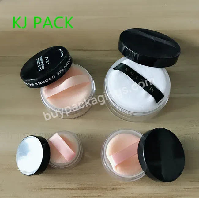 Loose Powder Jar 30g Powder Jar With Sifter Cosmetic Powder Jar With Puff 5g 10g 20g 30g