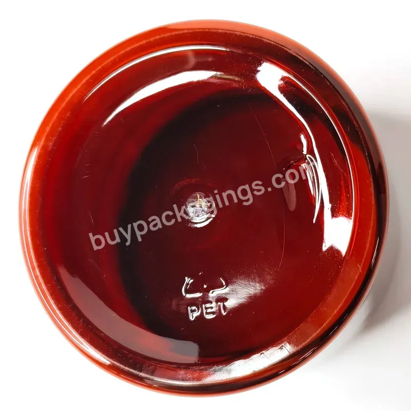 Lotion Cream Body Butter Lip Scrub Container Food Grade 500g Amber Pet Jar With Gold Aluminum Screw Cap