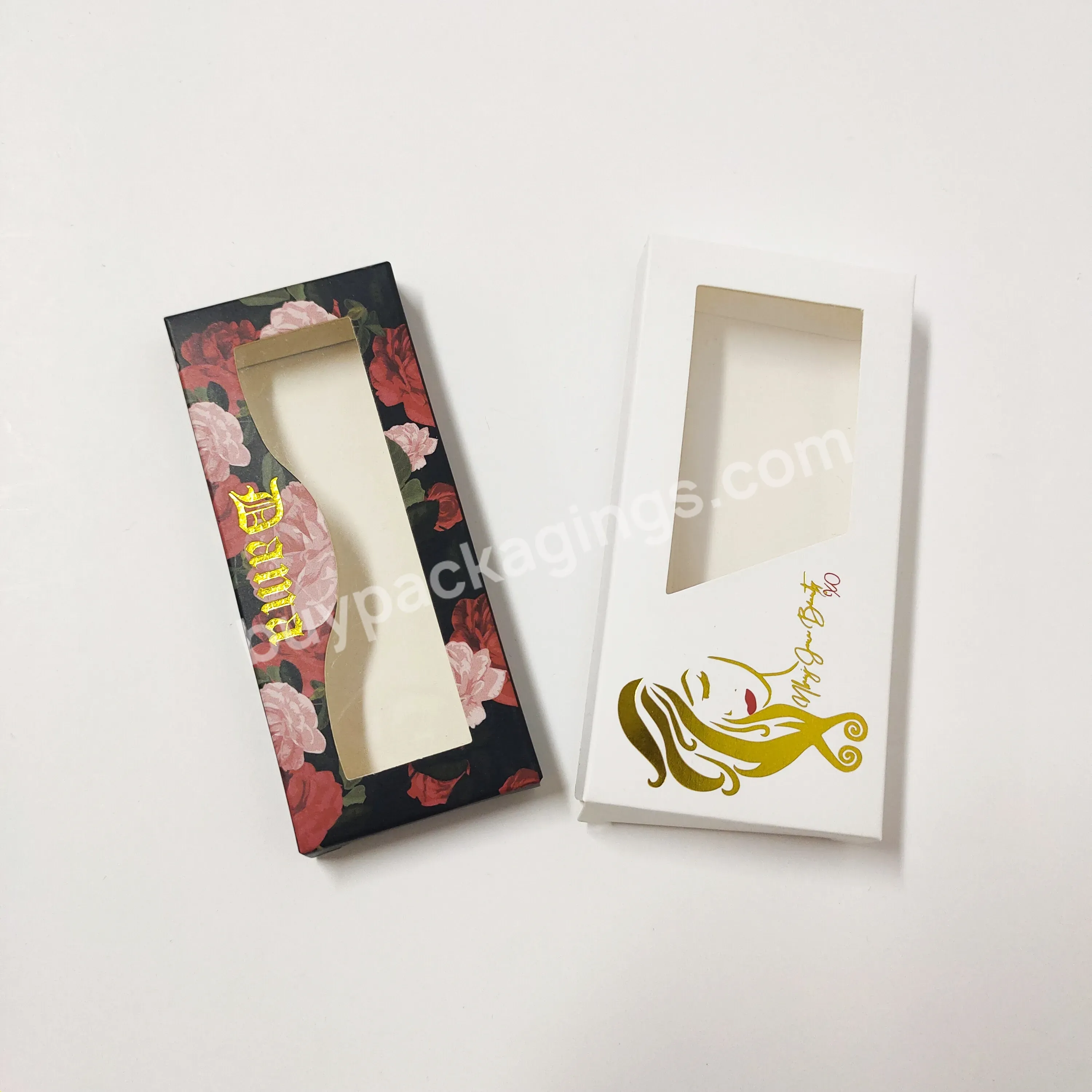 Lovely Eyelash Boxes With Handle Custom Logo Empty Eyelash Packaging Box