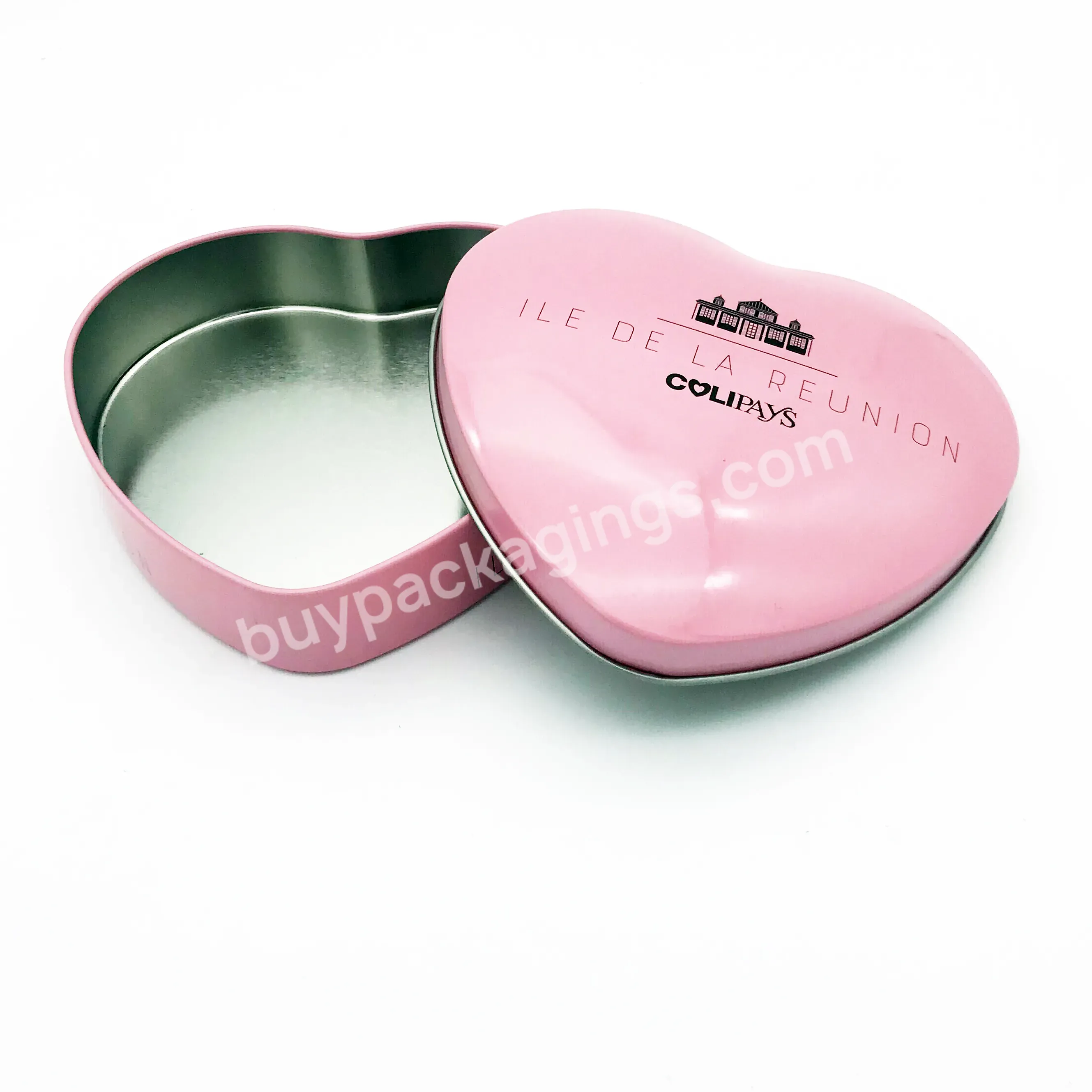 Lovely Pink Mother's Day Heart Candy Gift Tin Box