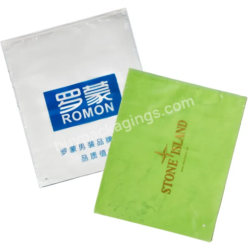 Low Minimum Order Eco-friendly Zipper Bag With Custom Logo/clothing/shoe Design Packaging