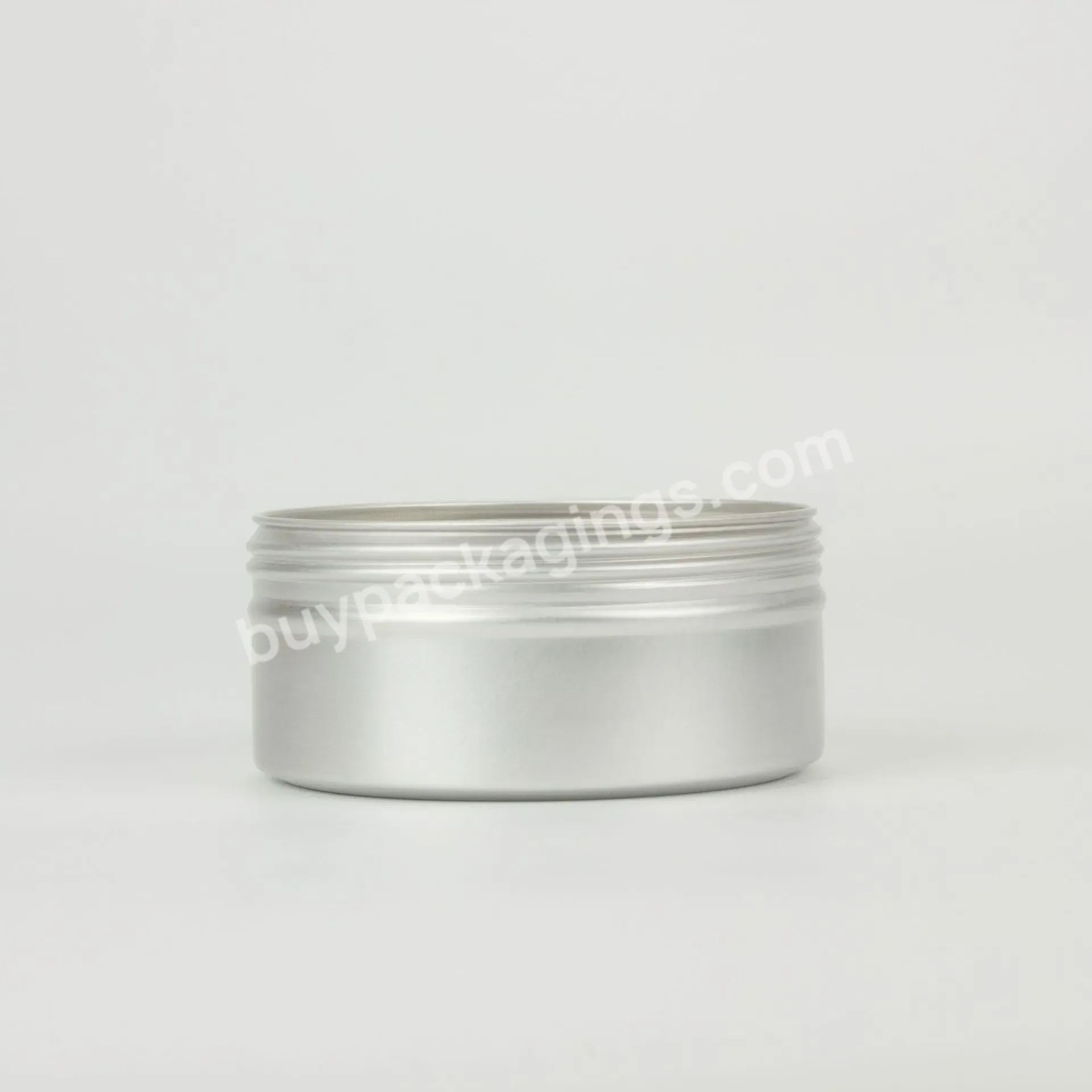 Low Moq 150ml/5oz Silver Round Metal Tins Empty Aluminum Storage Containers Sealed Aluminum Tin Can Packaging For Fruit Tea