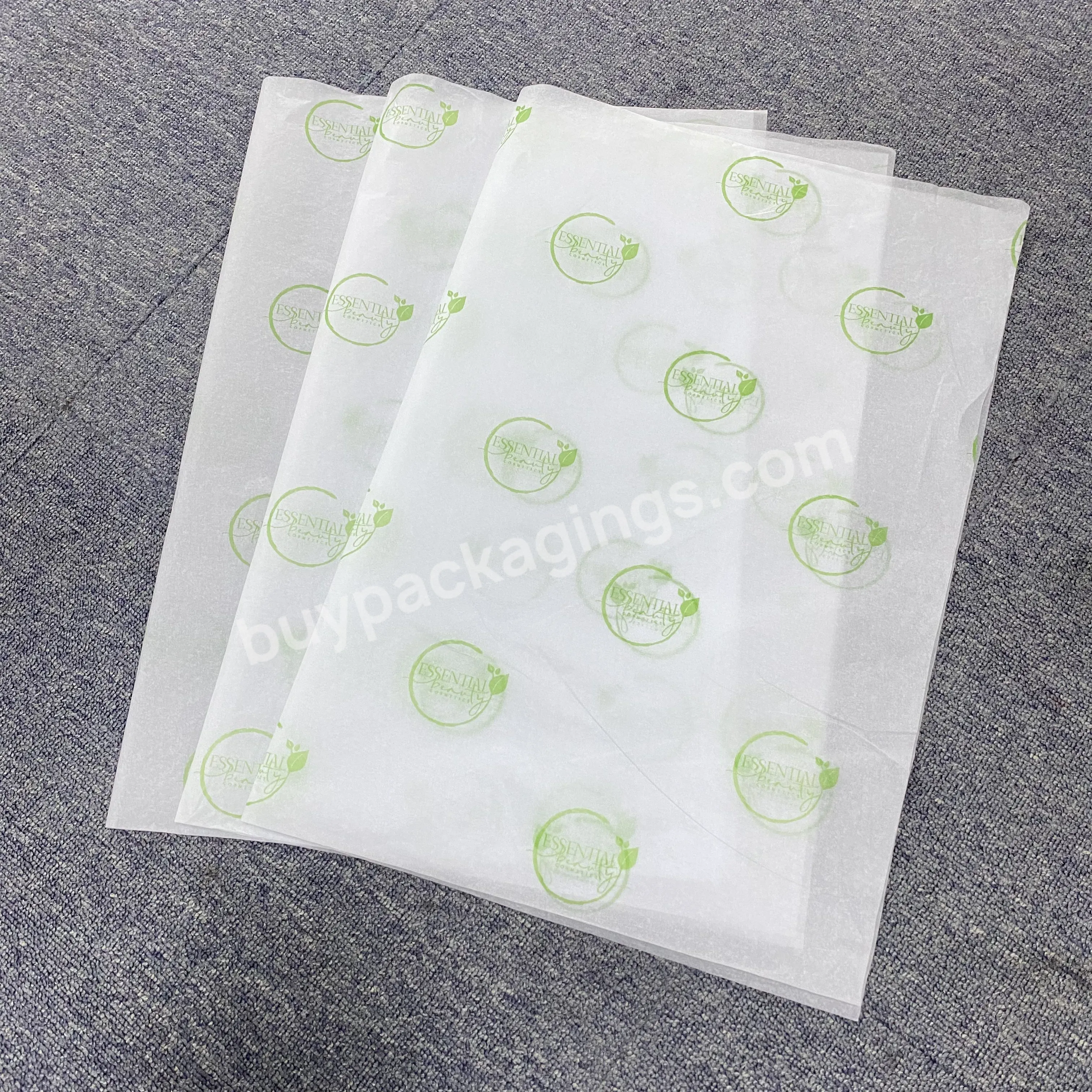 Low Moq 50*70cm Wrapping Tissue Paper Custom Size Logo Print Eco-friendly Gift Packaging Bag Tissue Modern Design