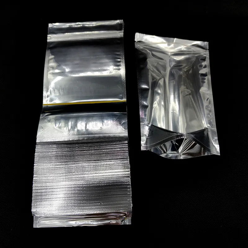 Low MOQ aluminium ziplock bags foil aluminium foil pouch bag aluminium foil bags for food