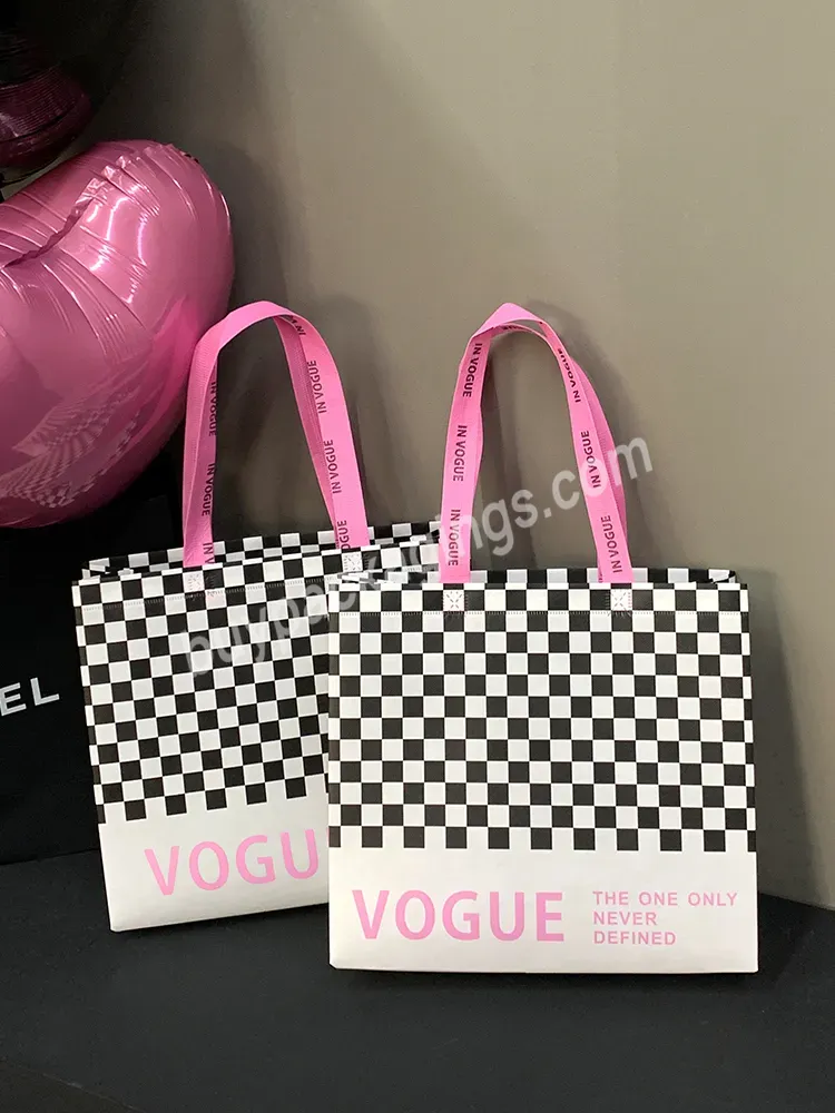 Low Moq Barbie Pink Custom Logo Reusable Eco Friendly Fabric Non Woven Tote Shopping Bag