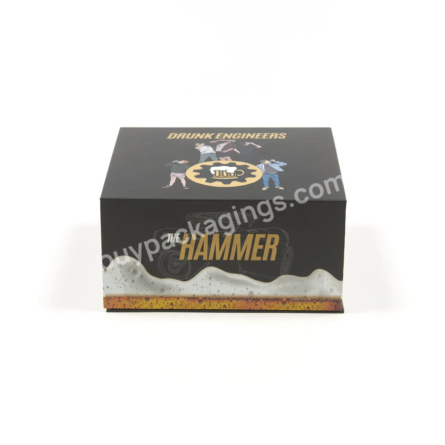 Low Moq Custom Brown Kraft Paper Carton Packaging Full Color Printing Box In High Quality