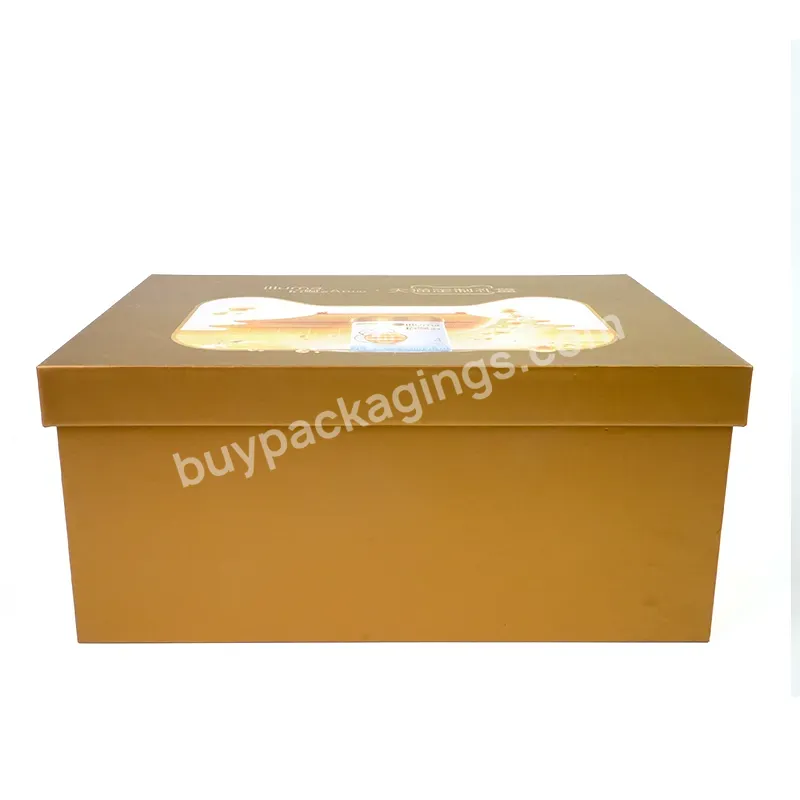 Low Moq Custom Gift Paper Carton Packaging Golden Packet Printing Box In High Quality