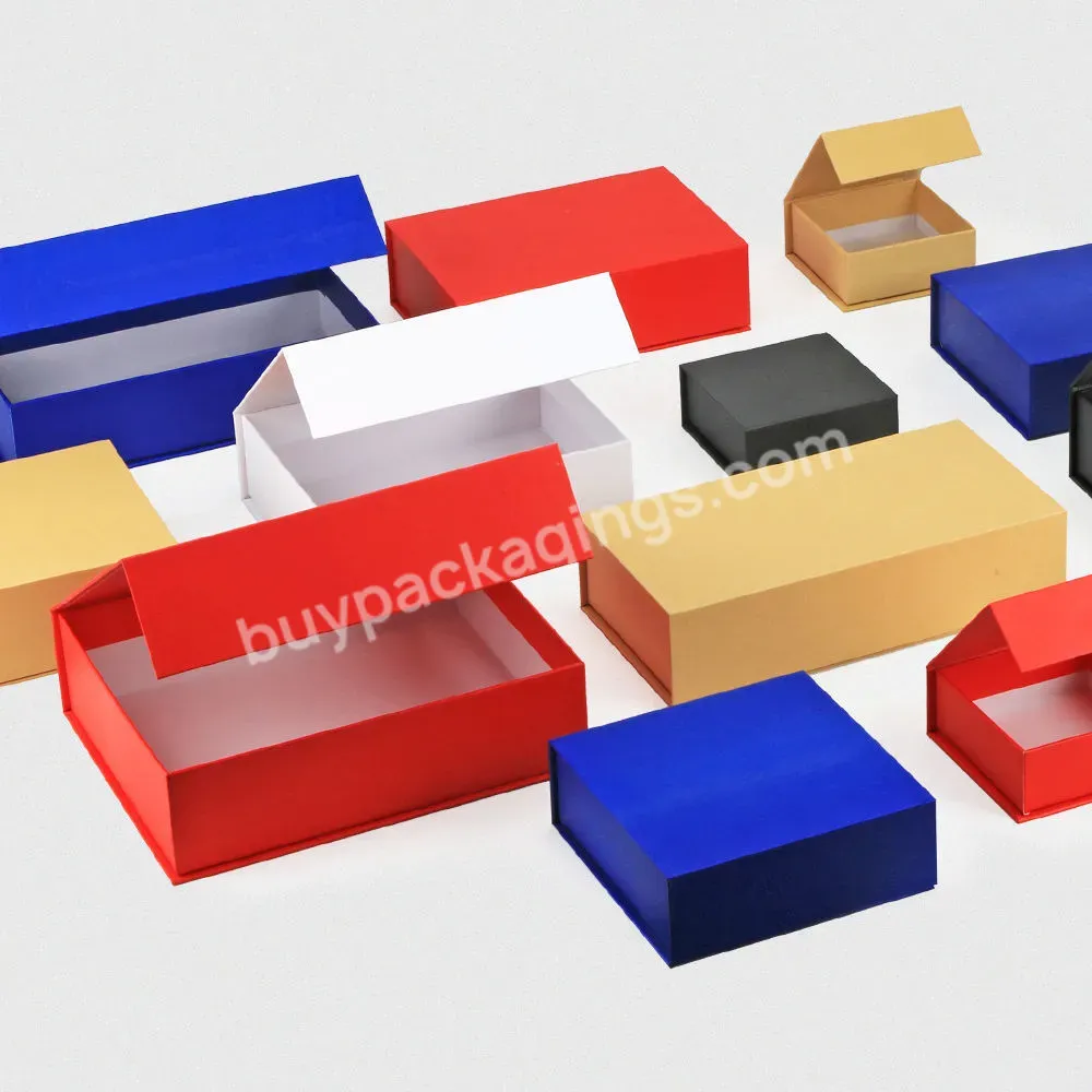 Low Moq Custom Logo Wholesale Luxury Color Magnet Wig Clothing Cardboard Packaging Box