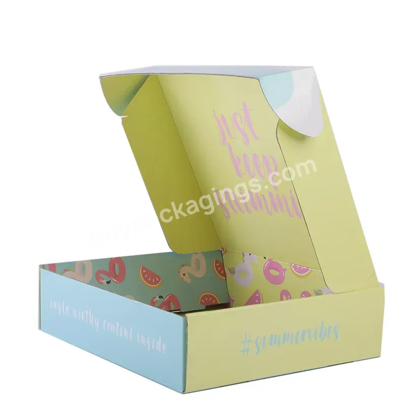 Low Moq Custom Printed Corrugated Cosmetic Lipstick Cardboard Packaging Mailer Box For Shipping Goods