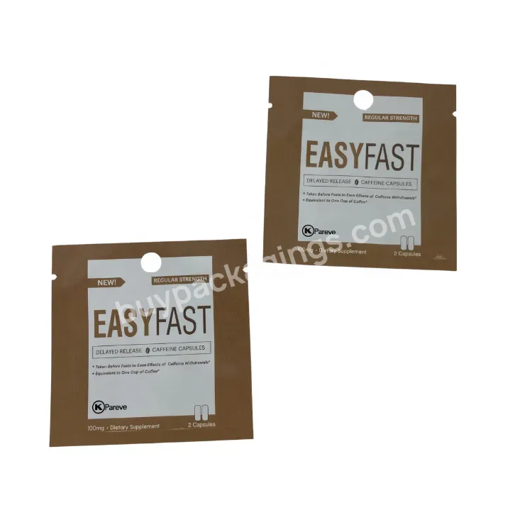 Low Moq Custom Printed Male Enhance Pills Plastic Packaging Bags Capsules Sachets Small Foil Laminated Mylar Ziplock Bags