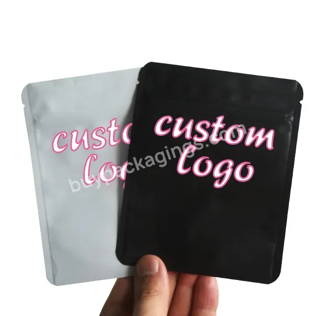 Low Moq Digital Print Smell Proof Custom Logo Aluminum Foil Zip Lock Stand Up Pouch Small With Zipper Self Seal 3.5 Mylar Bags