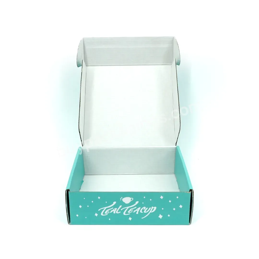 Low Moq E Flute Skincare Cosmetic Mailer Box Custom Printed Corrugated Shipping Boxes Cardboard Eyelashes Packaging Box