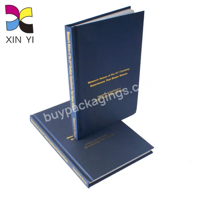 Low Moq Factory Price Custom Journals Blue Hardcover Book Printing