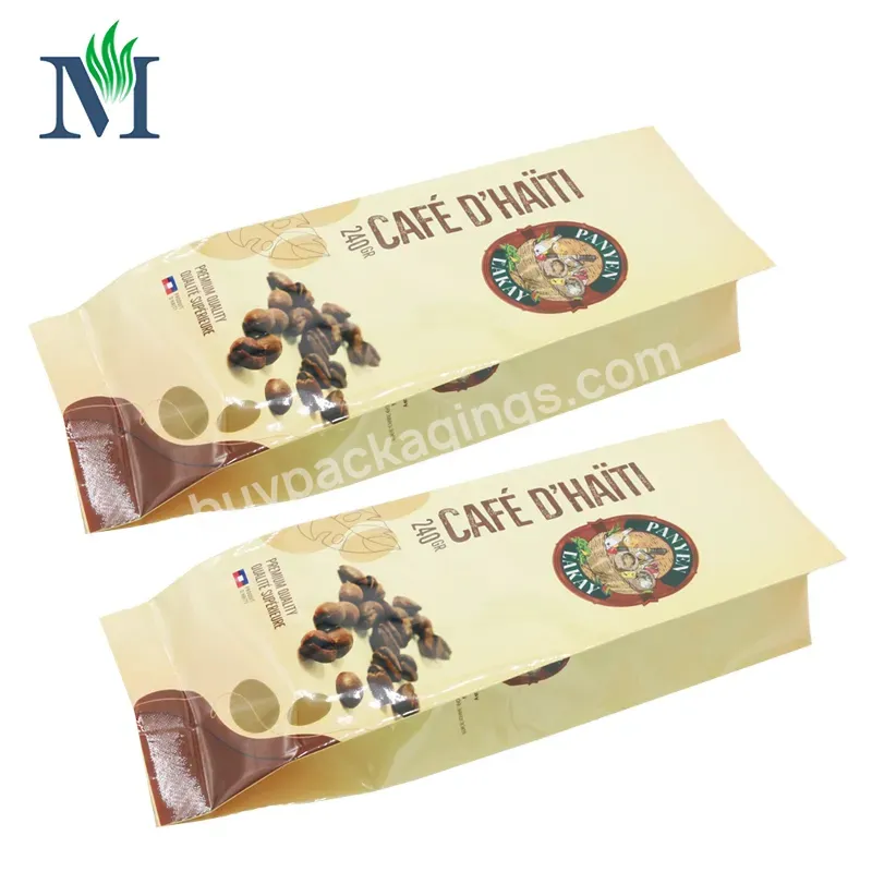 Low Moq Food Side Gusset Bag Packaging Flat Bottom Custom Printed Various Styles Bags With Your Logo