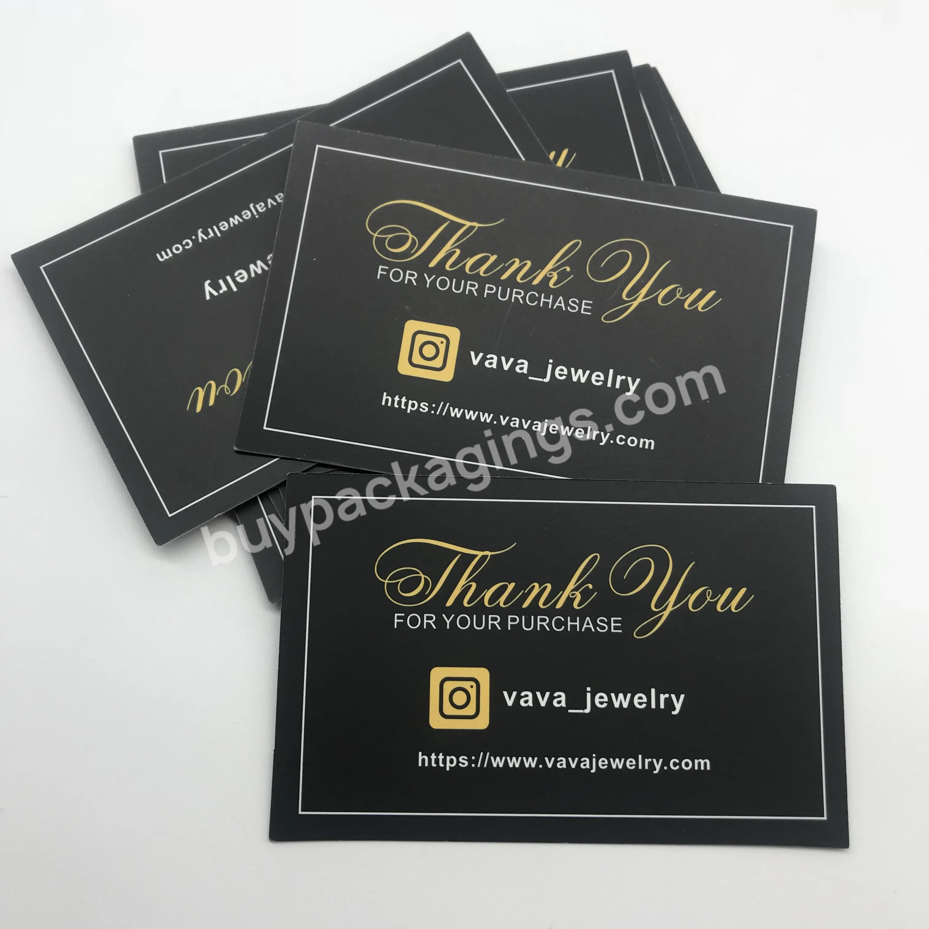 Low Moq High Quality Luxury Custom Logo Business Card Postcard Wedding Thank You Card