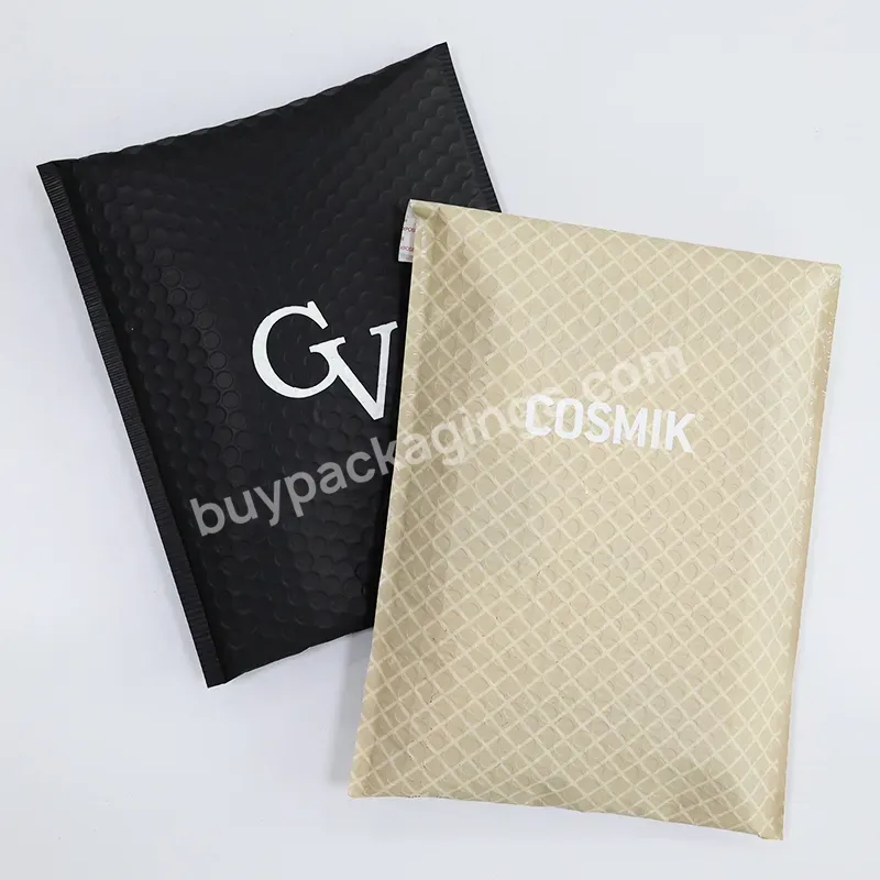 Low Moq Poly Bubble Mailers Print Logo Air Polly Mailer Bags Padded Plastic Packaging Bag