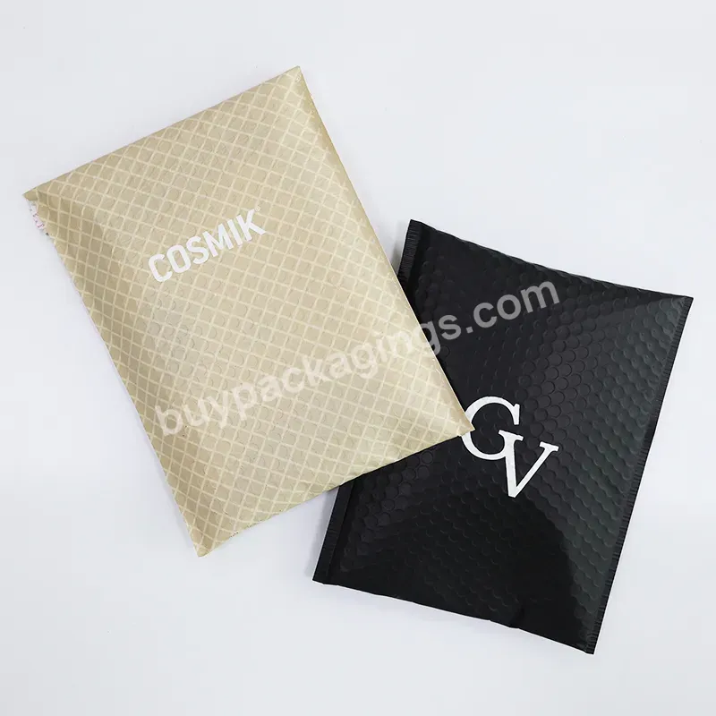 Low Moq Poly Bubble Mailers Print Logo Air Polly Mailer Bags Padded Plastic Packaging Bag