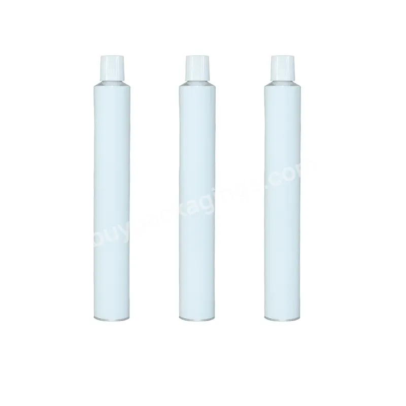 Low Moq Quantity Pure Aluminium Empty Collapsible Unprinted Metal Blank Version Packaging Tubes