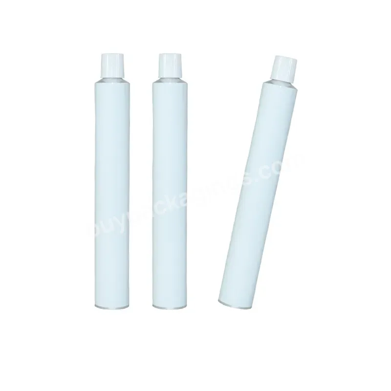 Low Moq Quantity Pure Aluminium Empty Collapsible Unprinted Metal Blank Version Packaging Tubes