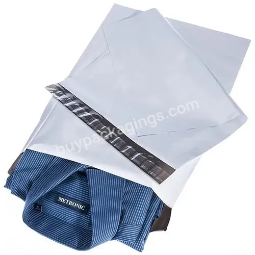 Low Moq Wholesale Logo Printed Waterproof Custom Shipping Bags White 14.5x19 Poly Mailer Bags For Clothes