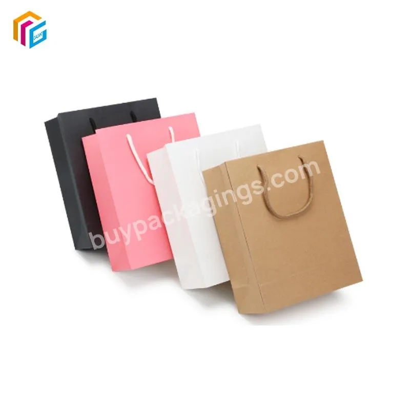 Low Price Elegant Customized Logo Luxury Eco Friendly Shopping Packaging Paper Gift Bags With Ribbon Handles