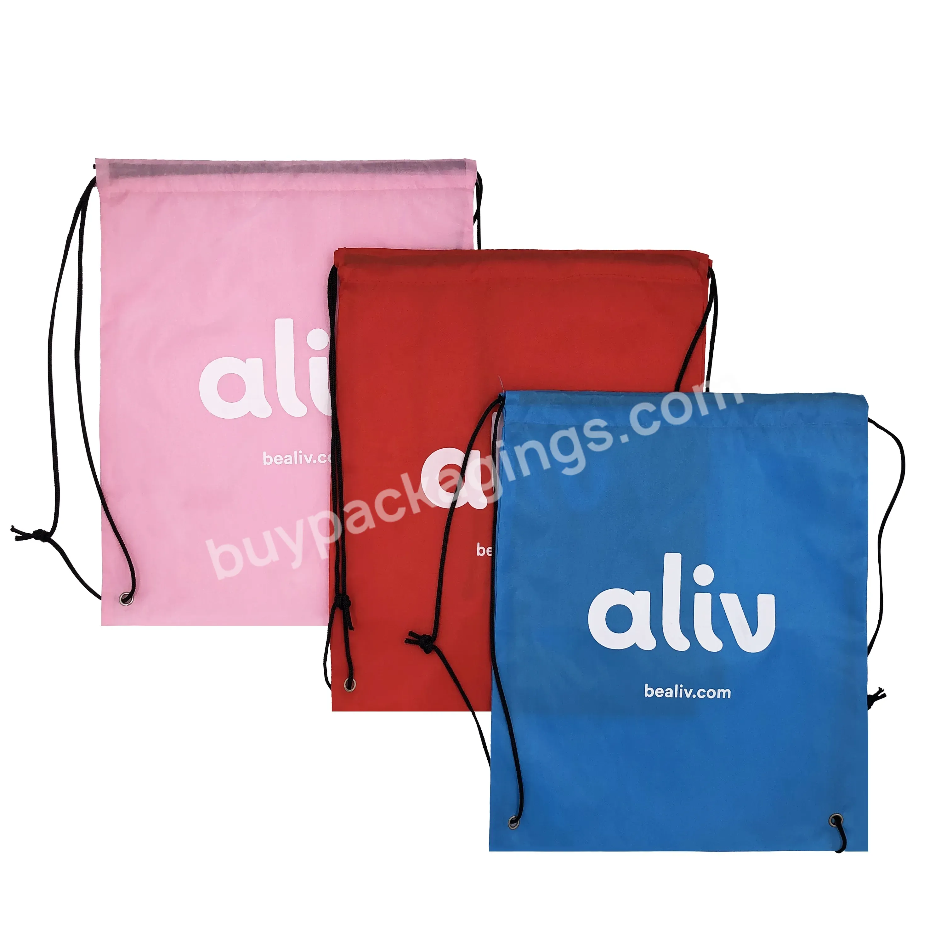 Low Price Of Brand New Drawstring Backpack Polyester Drawstring Bag Sports Drawstring Backpack