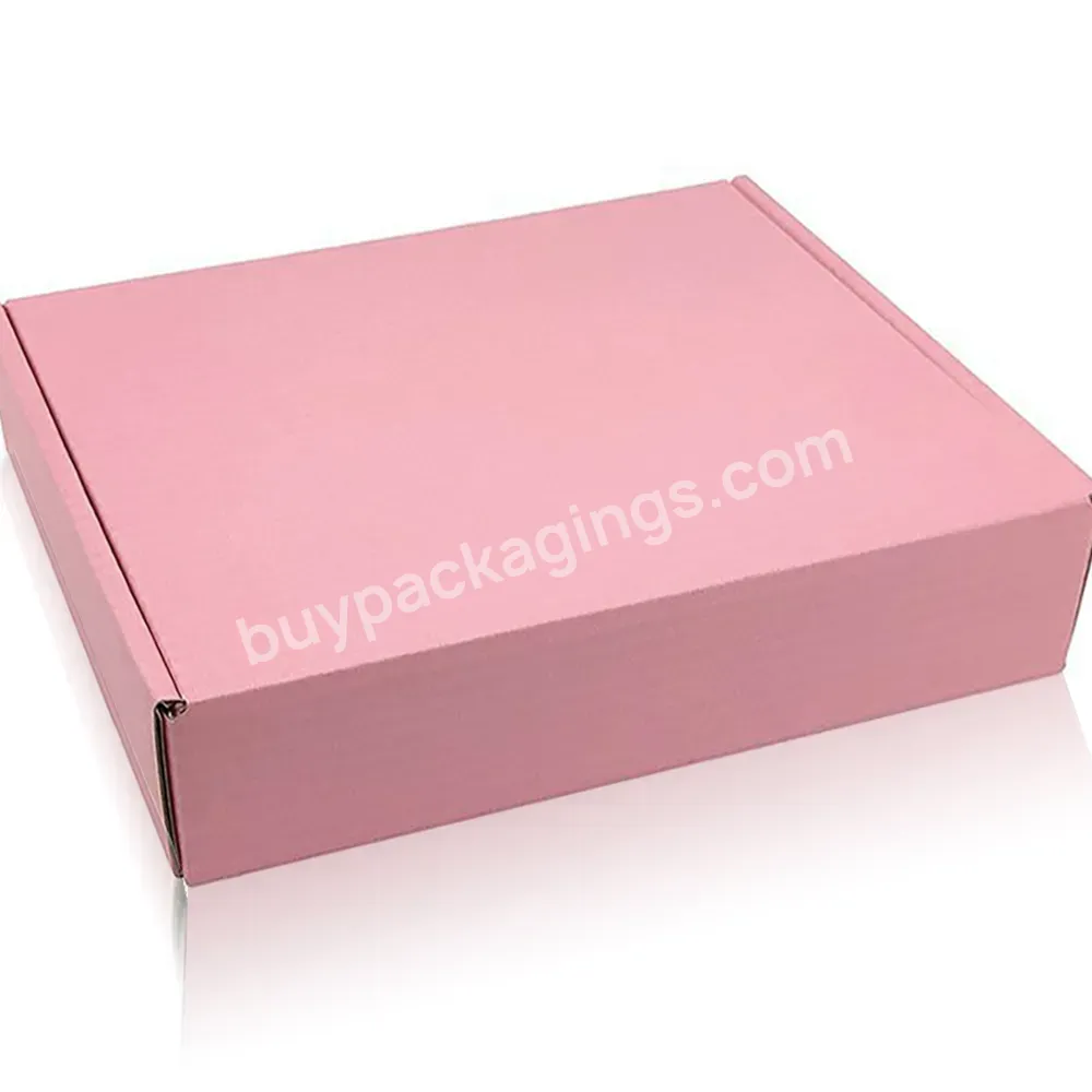 Low Price Pink Corrugated Shipping Box 240mm X 160mm Pink Carton Shipping Boxes