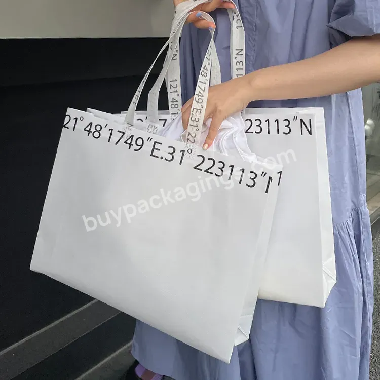 Low Price Wholesale High Quality Recycle Durable Shopping Bag Waterproof Oilproof Non Woven Bag With Logo For Clothes Packing