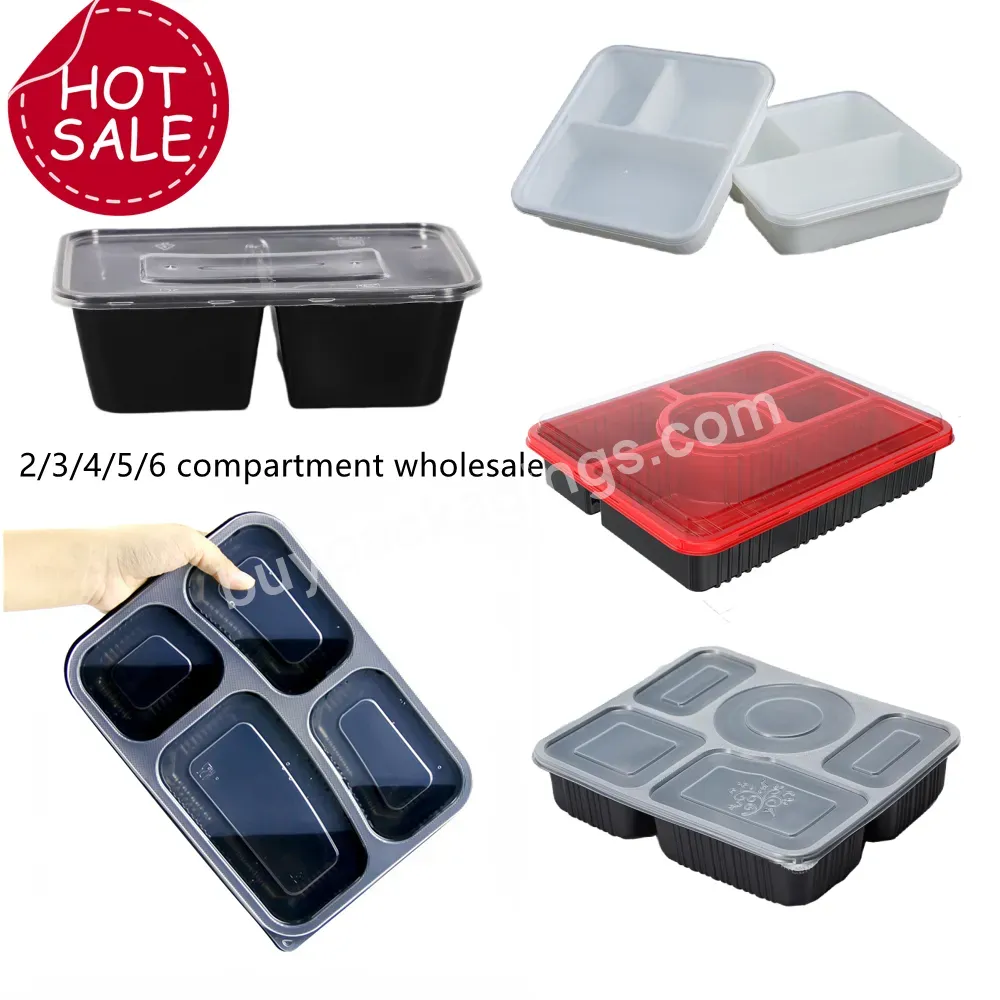 Lunch Box Plastic Bento Meal Prep Plastic Microwavable Food Containers