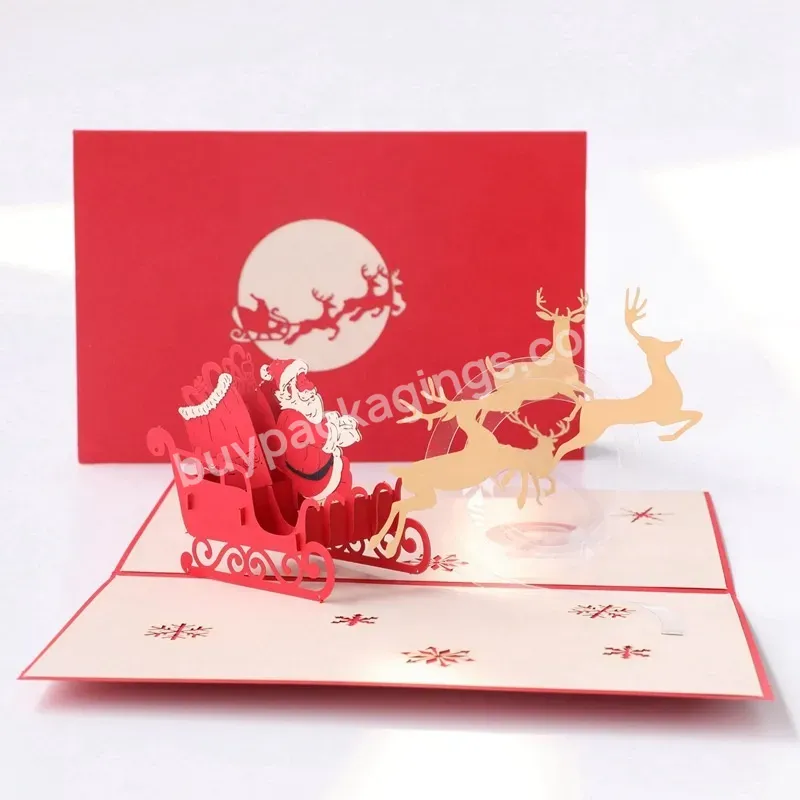 Luxurious New Style Custom Design Elegant Holiday Merry Christmas Greeting Cards