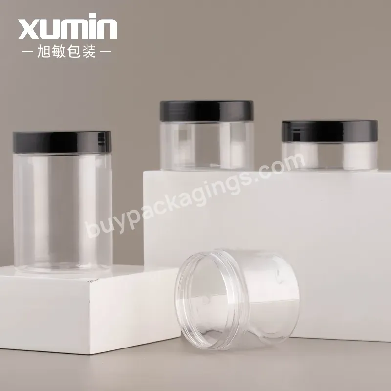 Luxury 120ml 250ml 300ml 400ml Clear Amber Black Pet Plastic Cosmetic Cream 50g Jar With Plastic Aluminum Lid For Cosmetic - Buy Cosmetic Cream Jar,Pet Plastic Jar,Pet Cosmetic Jar.