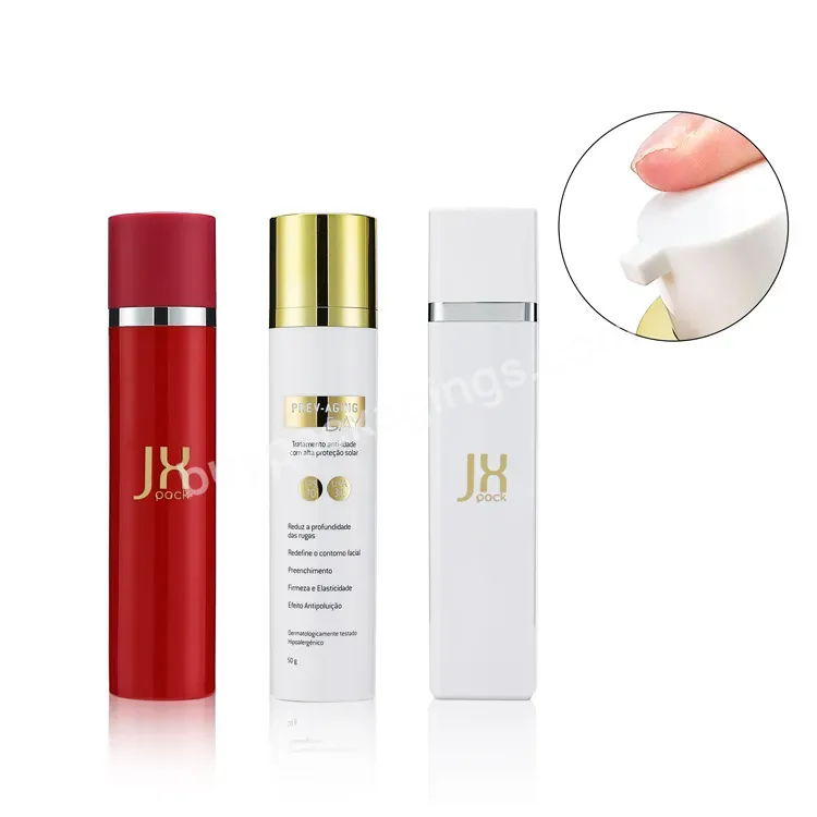 Luxury 15 Ml 30 Ml 50 Ml Cosmetic Cream Container White Red Blue Black Square Airless Lotion Serum Pump Bottle