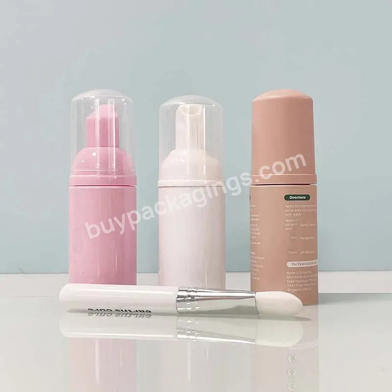 Luxury 150ml Pink Frosted Foam Pump Bottle 40ml 50ml 60ml 100ml 120ml 200ml Custom Silk Screen Printing Cleanser Foam Bottles