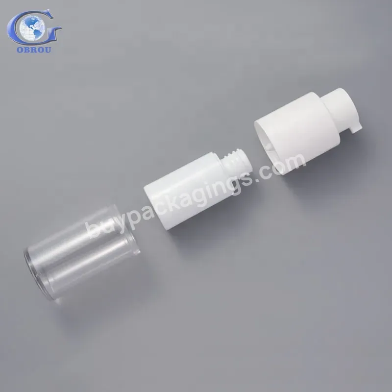 Luxury 15ml 30ml 50ml Empty Vacuum Cosmetic Airless Double Wall Pump Bottle Emulsion Cream Plastic Lotion Bottle