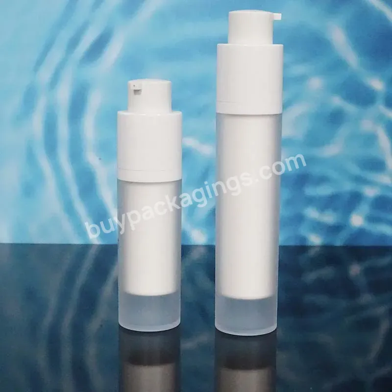 Luxury 30ml 50ml Abs Eye Cream White Black Golden Serum Airless Jar 15g 30g 50g Airless Pump Bottle With Twist Lock