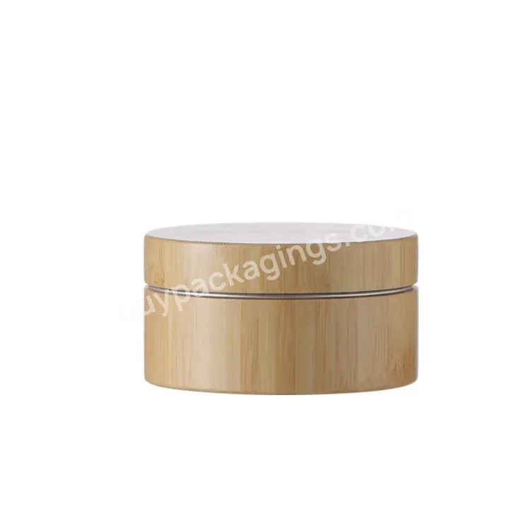 Luxury 50g Aluminum And Bamboo Cream Jar With Laser Logo High Quality Factory Direct Wooden Container