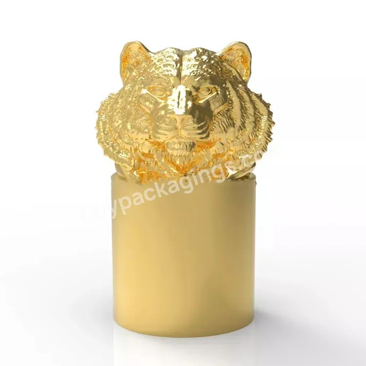 Luxury Animal Perfume Cap Lion Zamac Perfume Cap With Insert