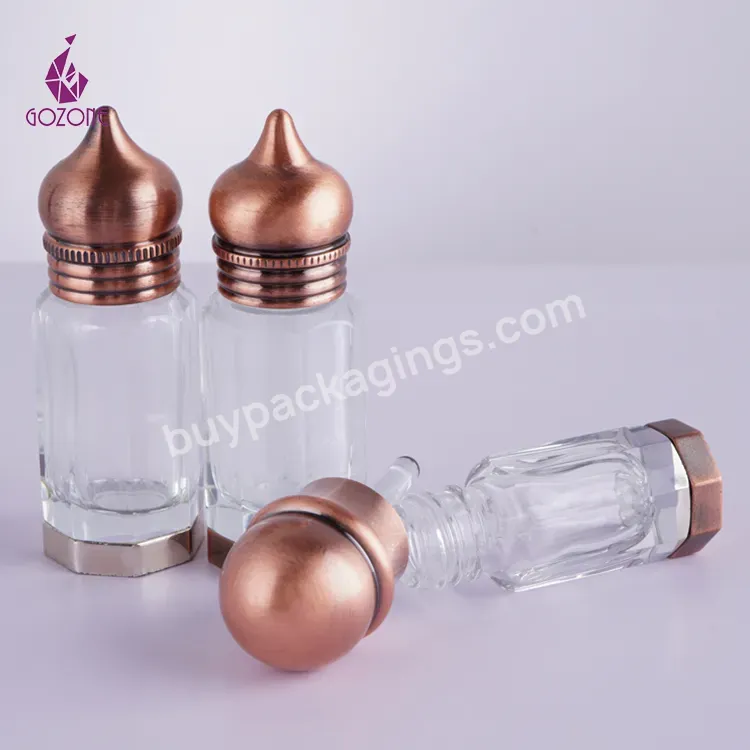 Luxury Arabian Oud Attar 3m 6ml 12mll Perfume Oil Small Glass Bottles For Essential Oils