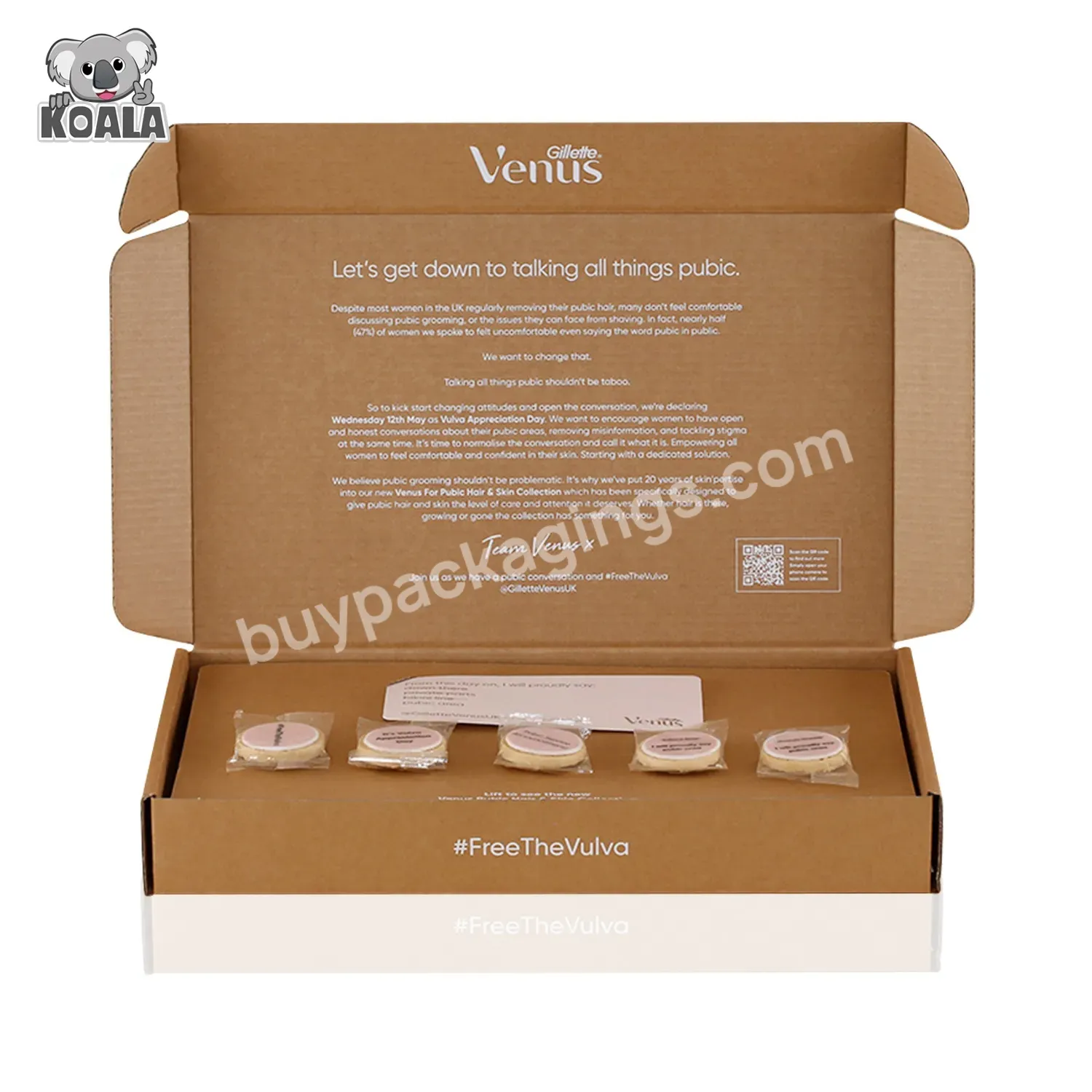 Luxury Biodegradable Eco Friendly Packaging Boxes For Gift Sets Corrugated Cosmetic Kraft Packaging Box