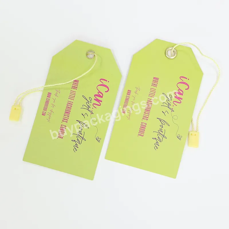 Luxury Brand Apparel Shoe Bag Garment Accessories Custom Logo Clothing Cardboard Hang Tags Custom Swing Tags Labels