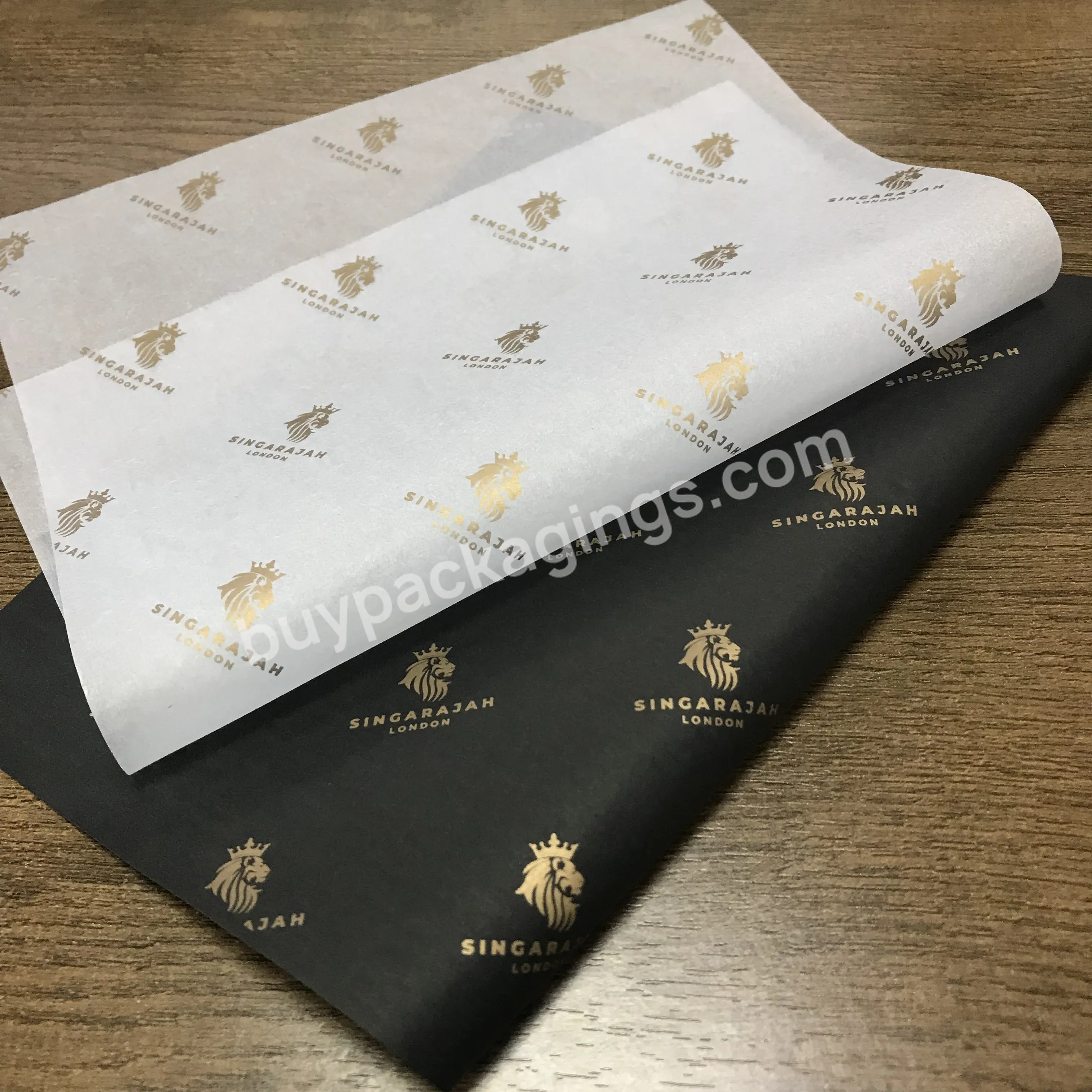 Luxury Branded 17gsm Gold Foil Printed Clothes Personalized Biodegradable Tissue Wrapping Paper - Buy Personalized Tissue Paper,Tissue Wrapping Paper,Gift Flower Wrapping Tissue Paper.