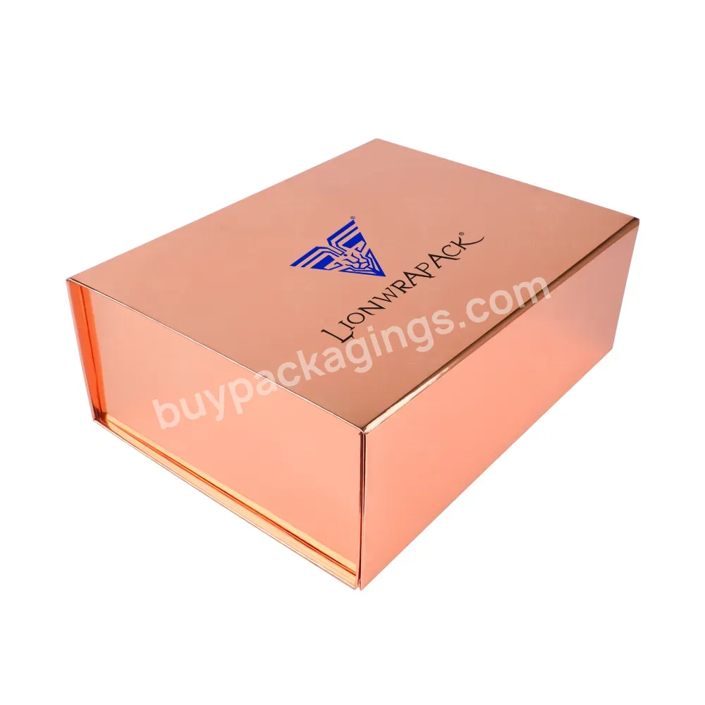 Luxury Branded Box Flap Magnetic Clothing Folding Packaging Gift Box Shoe Foldable Paper Folding Box