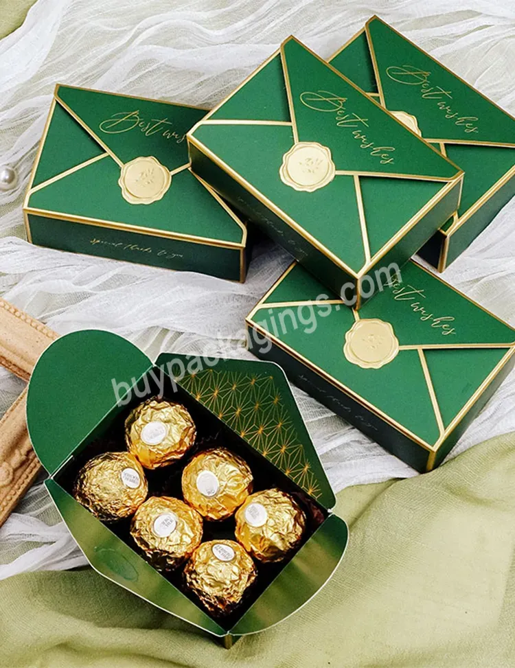 Luxury Chocolate Bonbon Gift Custom Gift Wedding Candy Storage Box Favors Square Candy Packaging