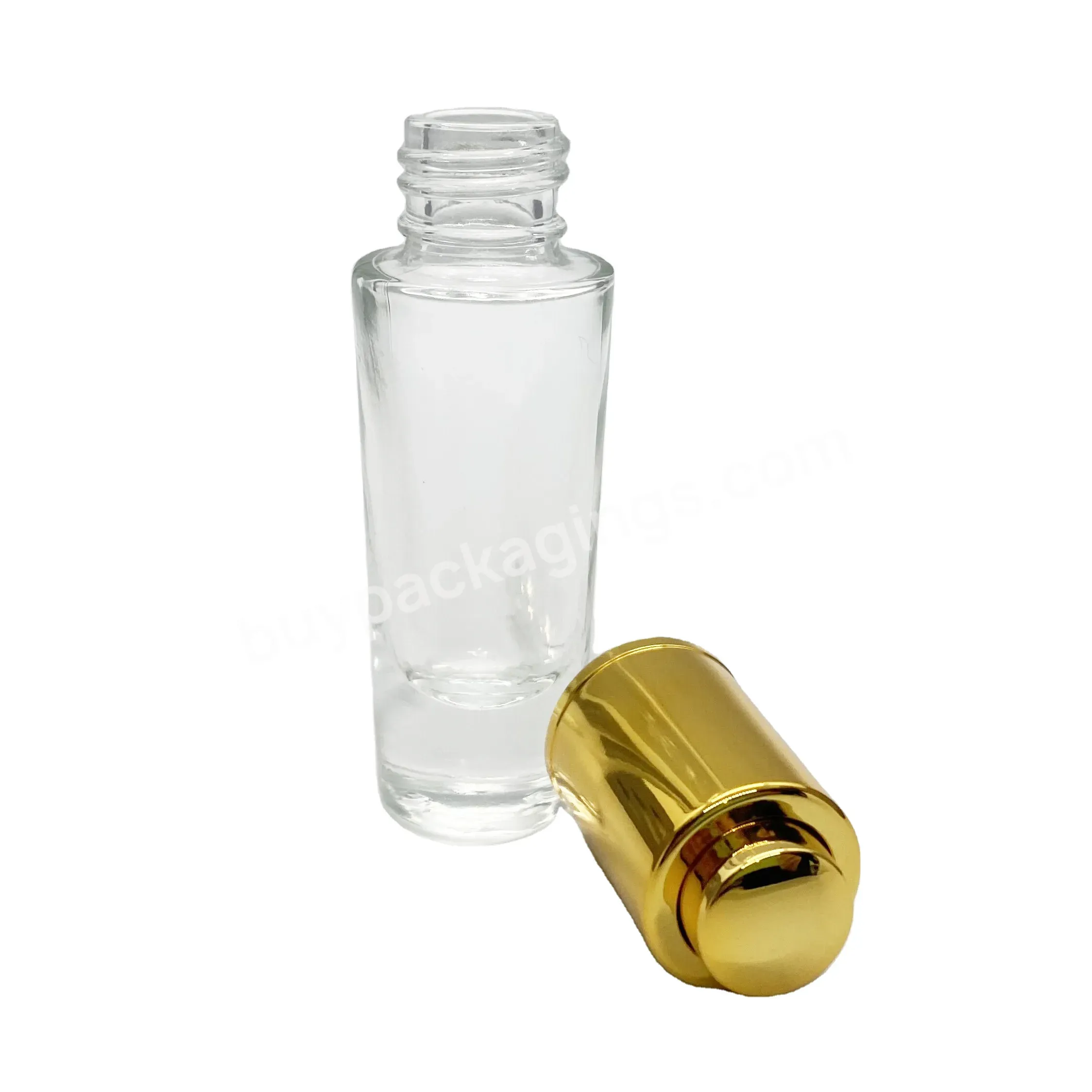 Luxury Cone Round Flat Round Glass Serum Essential Oil Dropper Bottle 15ml Translucent Glass Bottle With Gold Dropper Manufact - Buy Serum Dropper Bottle,Essential Oil Dropper Bottle,Glass Dropper Bottle.