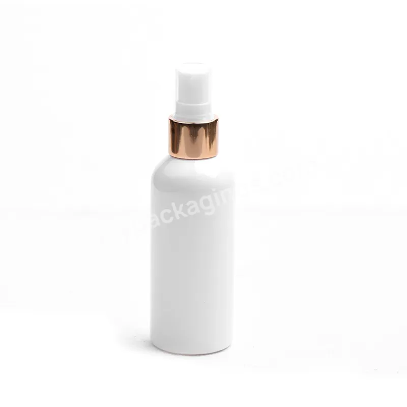 Luxury Cosmetic 60ml 80ml 100ml Cosmetic Shampoo Lotion Spray Bottle With Gold Swing Top Screw Caps Round Shoulder Lotion Bottle