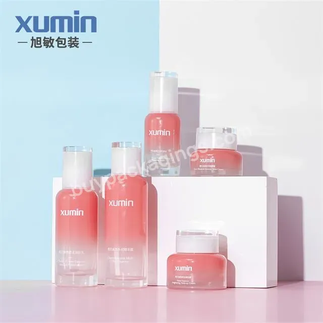 Luxury Cosmetic Bottle Set 30g 50g 40ml 100ml 120ml Oz Glass Bottle Containers With Packaging