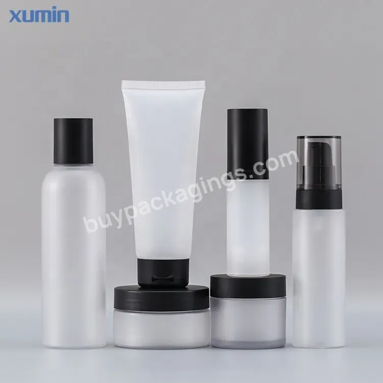 Luxury Cosmetic Container 30g 200g 50g 100g Pet Cosmetic Bottle Jar Tube Travel Bottle Set Plastic Pump Cream Cosmetic Bottle